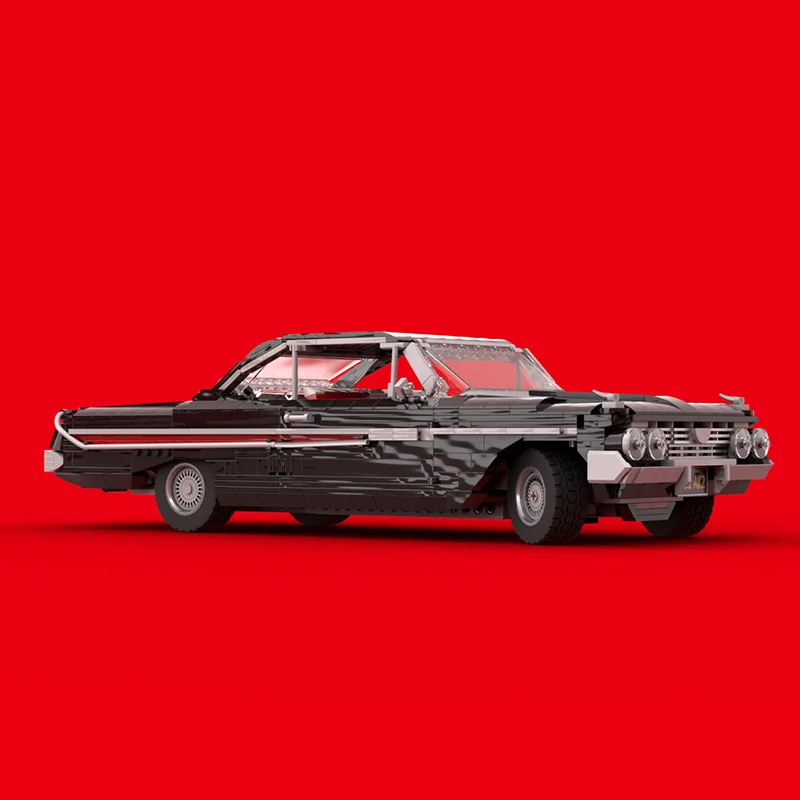 Moc Bouwstenen Modulair 1961, Impala Kampioen Snelheid Auto's Model Technologie Modulaire Super Auto Blokken Kerst Set DIY Speelgoed Cadeau