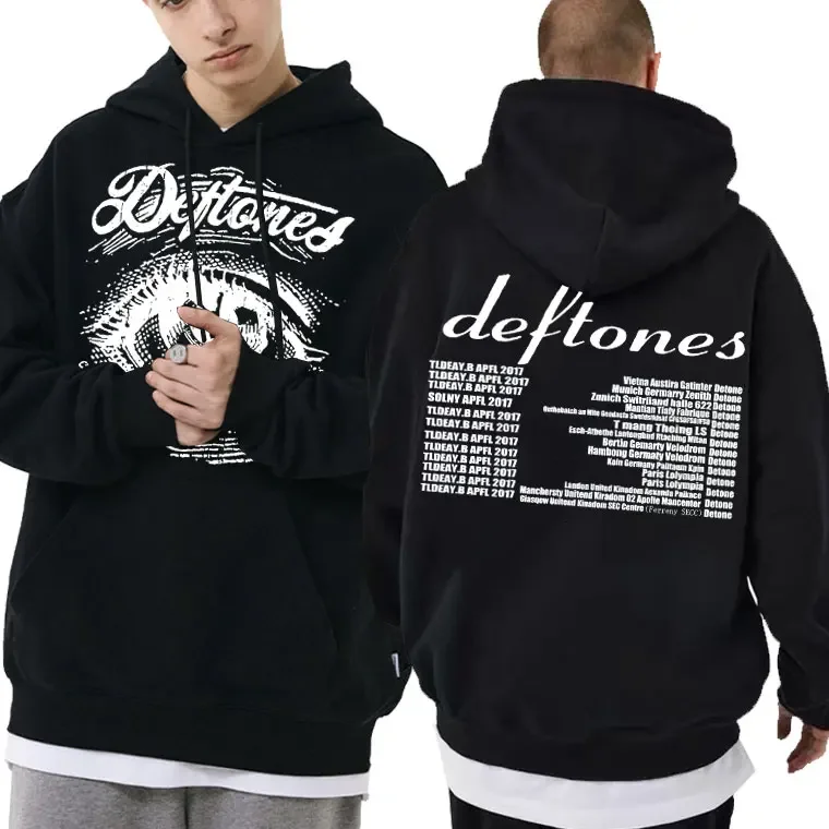 

Deftones Diamond Eyes Around The Fur Tour Print Sweatshirt Men Women Rap Punk Hip Hop Hoodie Male Clothes Men's Hooded Pullovers