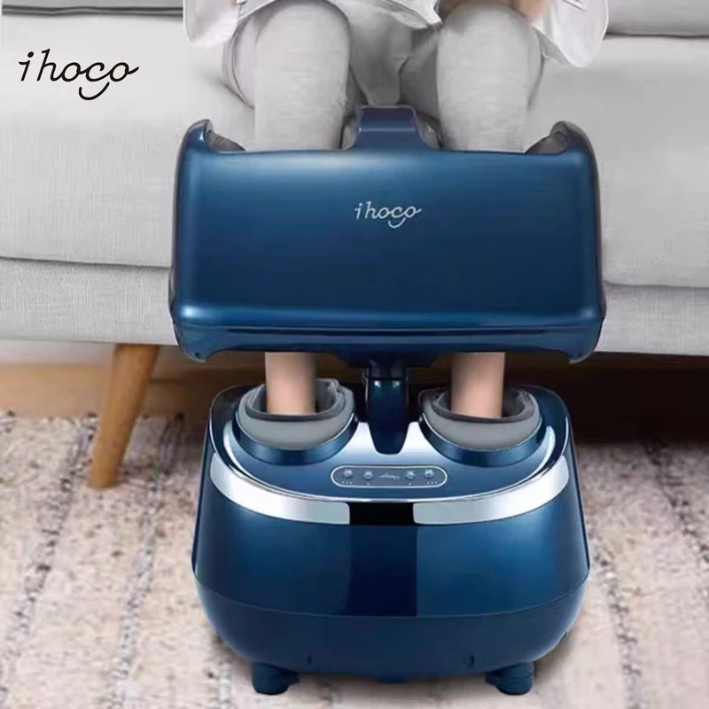 Leg Foot Massager 360° Rotating Knee Calf Massage Machine Foot Roller Air Compression Washable Cover