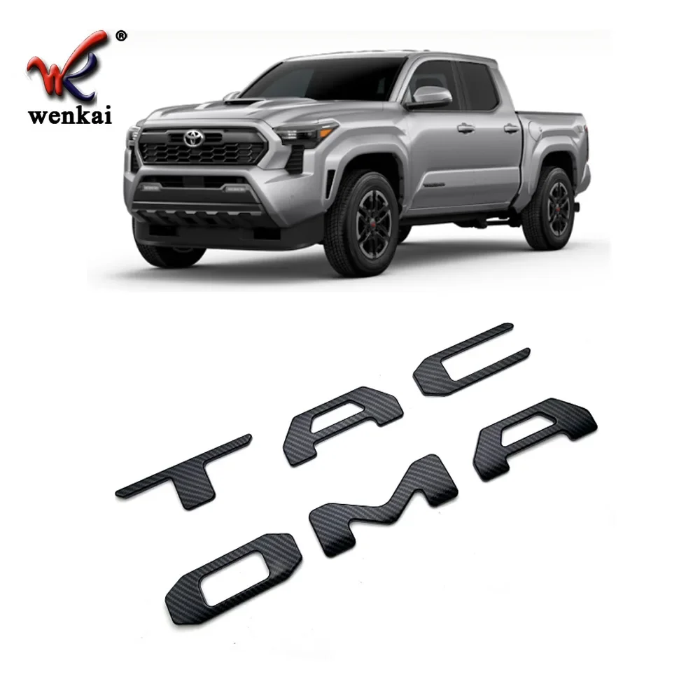 Tailgate Insert Indent Stickers For Toyota Tacoma 2024 2025 Car Logo Decor Decals Vinyl Letter Cover Auto Tuning Accessories