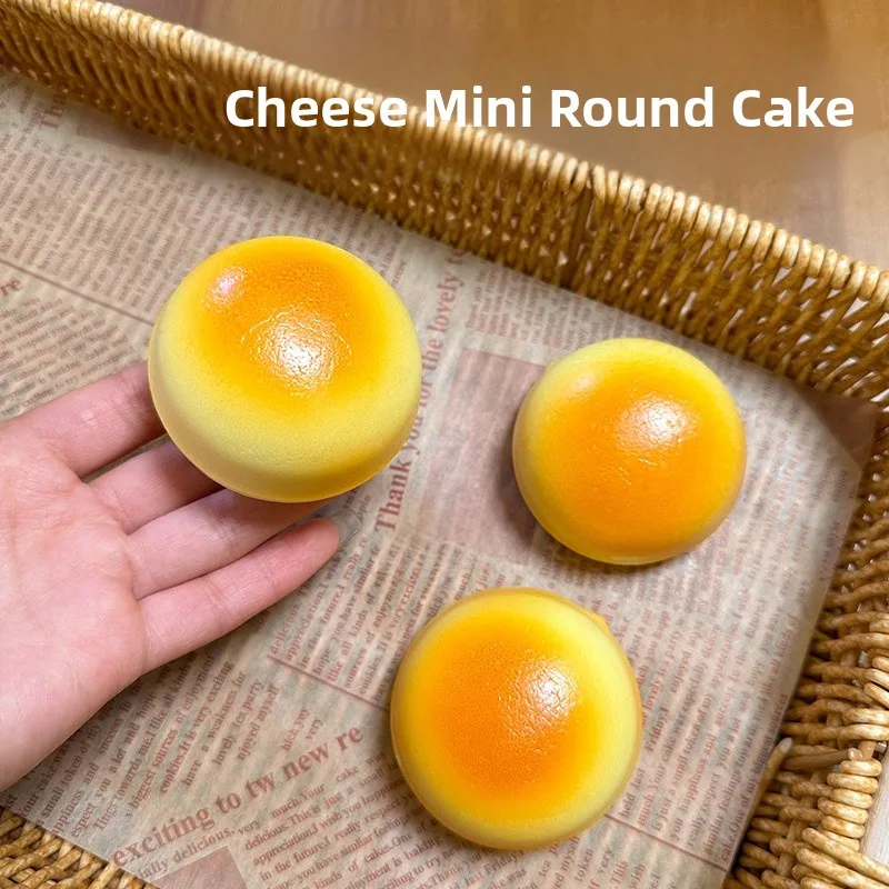 Squishy Bread Steamed Cake Tiger Skin Simulation Toy Stress Relief Soft Mud Finger Lick Toy for All Ages Party Favors