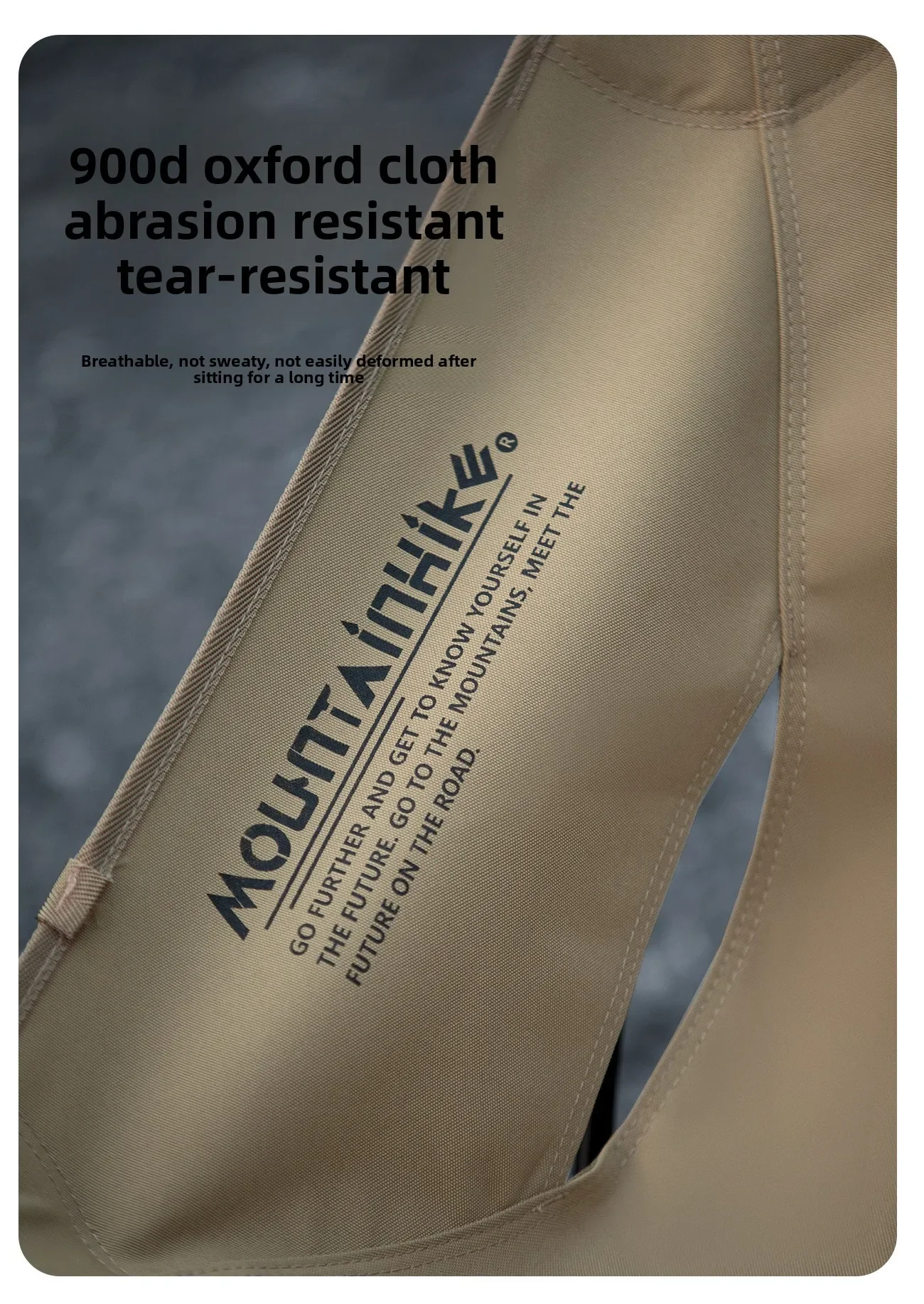 MOUNTAINHIKER Ultraleichter Tragbarer Klappbarer Mondstuhl aus Aluminiumlegierung für Camping, Wandern und Angeln mit Aufbewahrungstasche – Detail 5