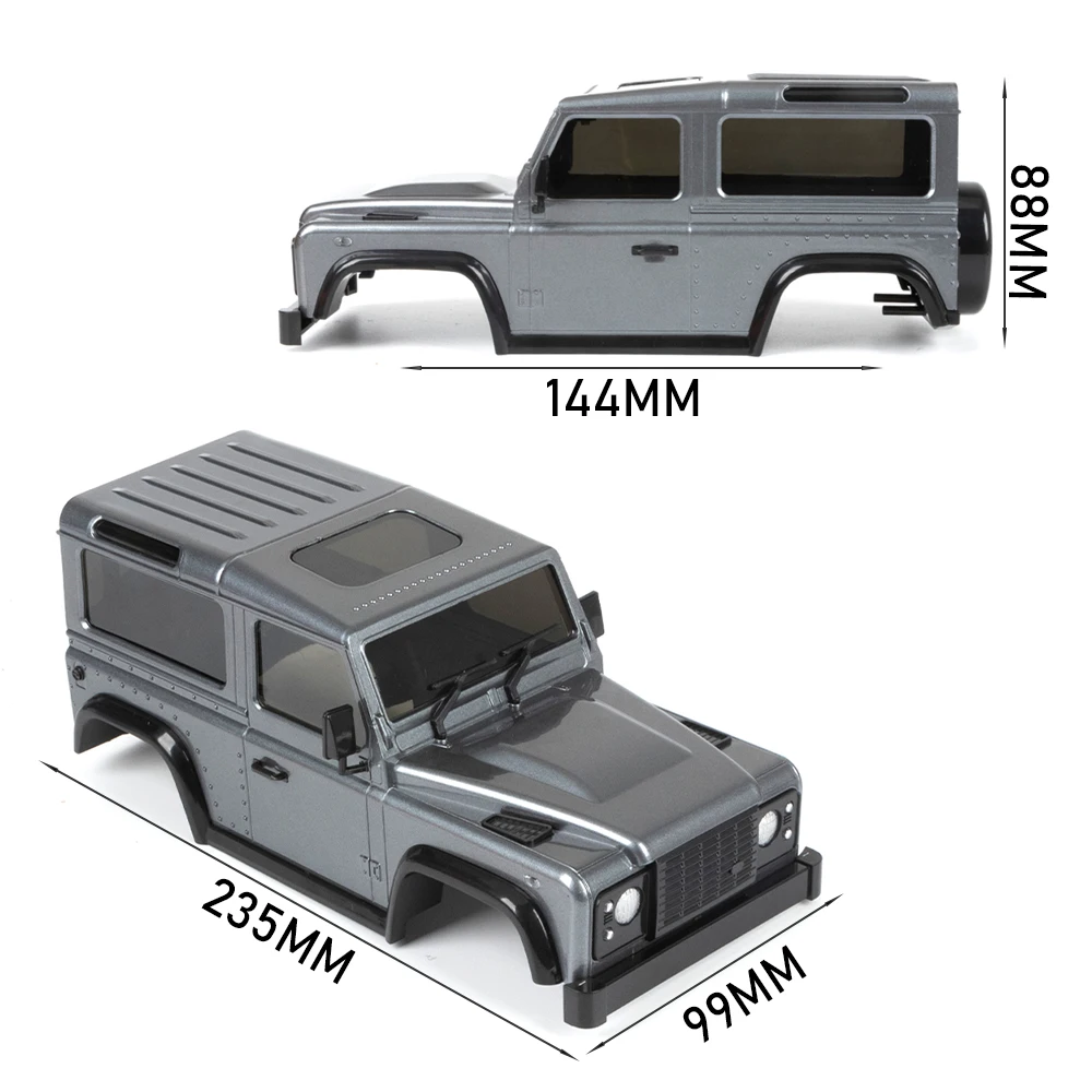 Mikro skala D90 twarda plastikowa obudowa dla 1/24 Axial SCX24 JLU 1/16 XIAOMI Jimny (SC01)