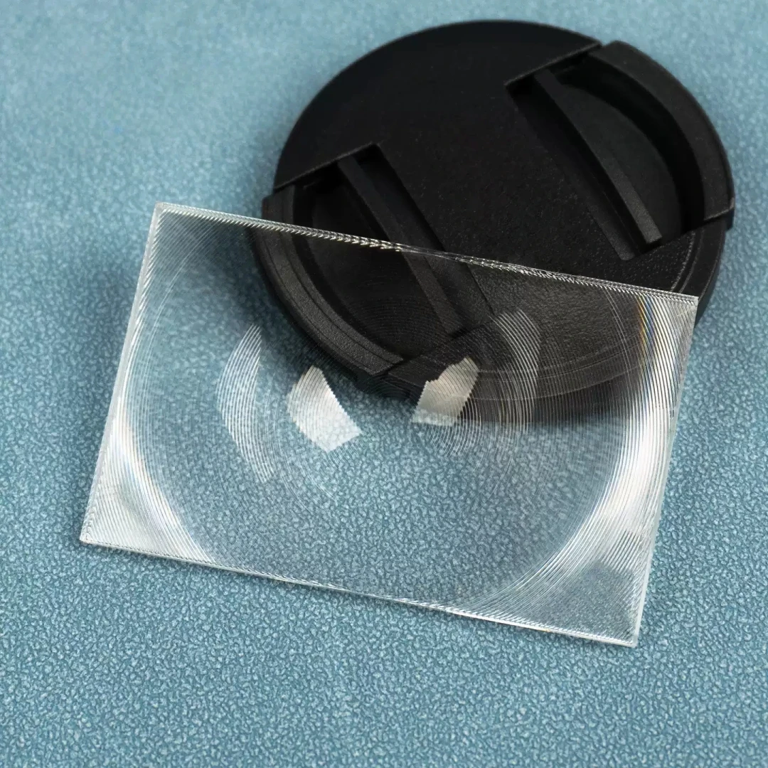 Fresnel Lens Projector Magnifier Square Condensing Acrylic Viewfinder Focus Lens Threaded Optical Lens Custom Size Focal Length
