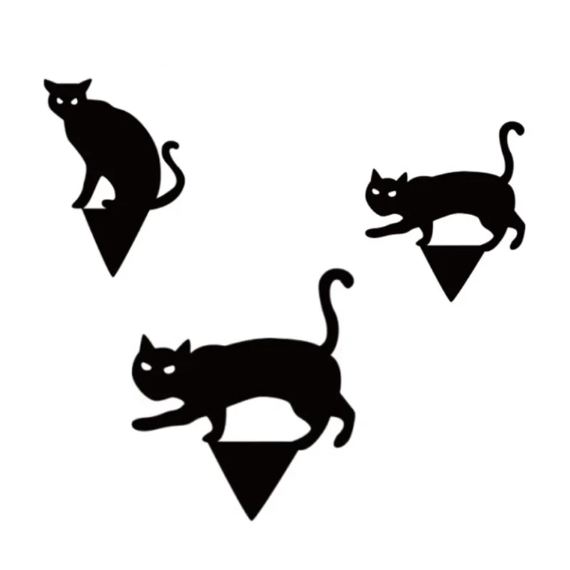 UNCL 3 Pcs Of Outdoor Garden Silhouette Metal Ground Plugs, Hollow Crafts Decorative Ground Plugs