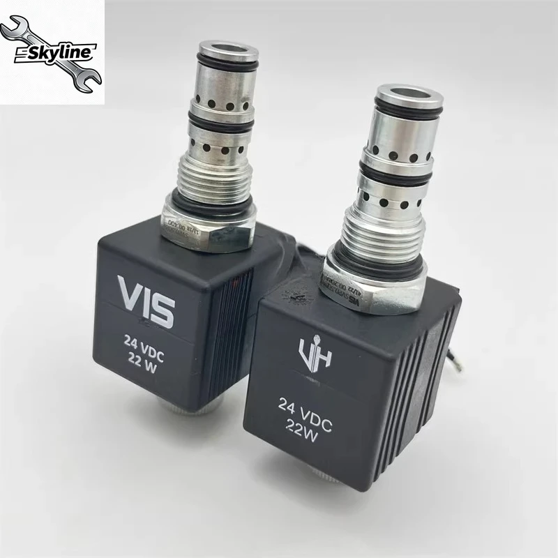 Hydraulic two-position three-way threaded cartridge valve solenoid valve coil stem CCS0A/SVP0.08