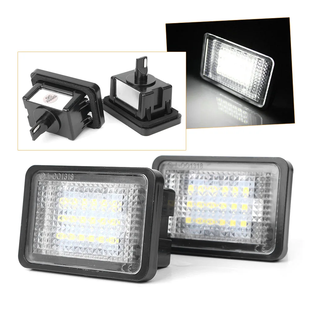 Pair LED Number License Plate Lights Licence Lamp For Mercedes Benz GLK X204 GLK350 2008 2009 2010 2011 2012 2013 2014 2015