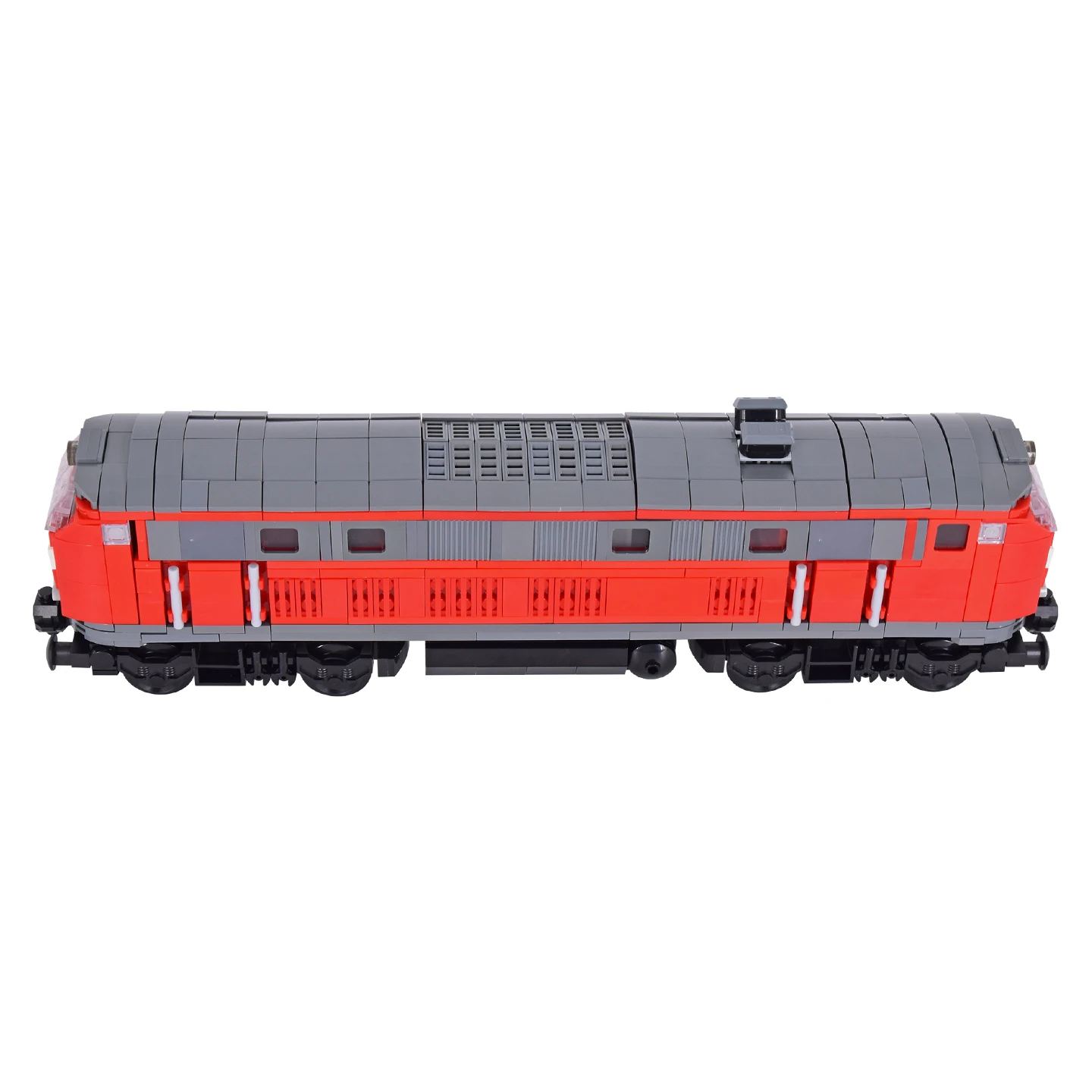 MOC City BR 218 DB Locomotiva Building Blocks Set Modello di treno realistico Giocattolo da costruzione per gli appassionati di treni Giocattolo tecnico fai-da-te