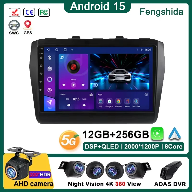 

Android 15 Multimedia For Suzuki Swift 2016 2017 - 2021 Car Player GPS Stereo Screen Navigation Auto Radio Screen No 2 Din DVD