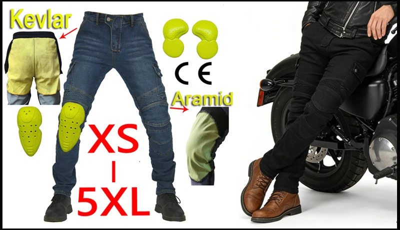 Kevlar Motorrad-Jeans für Herren Sommer-Fahrhosen Blaue Dirt-Bike-Hosen Abriebfest mit Netzbelüftung Langlebig – Detail 3
