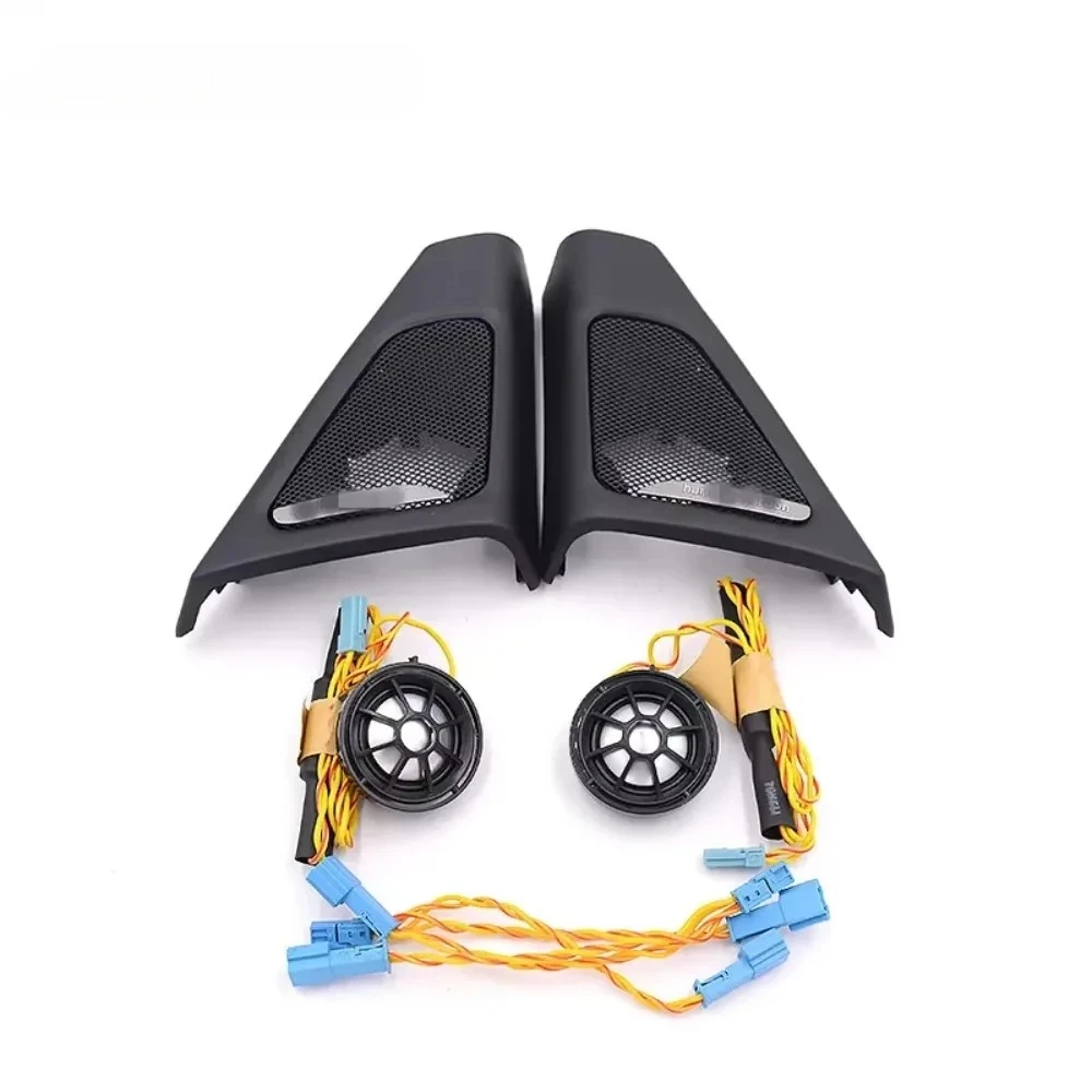 Car Tweeter Speaker Cover For BMW F10 F11 5 Series ABS Audio Trumpet Head Treble Speakers Material Model Fit Accessory