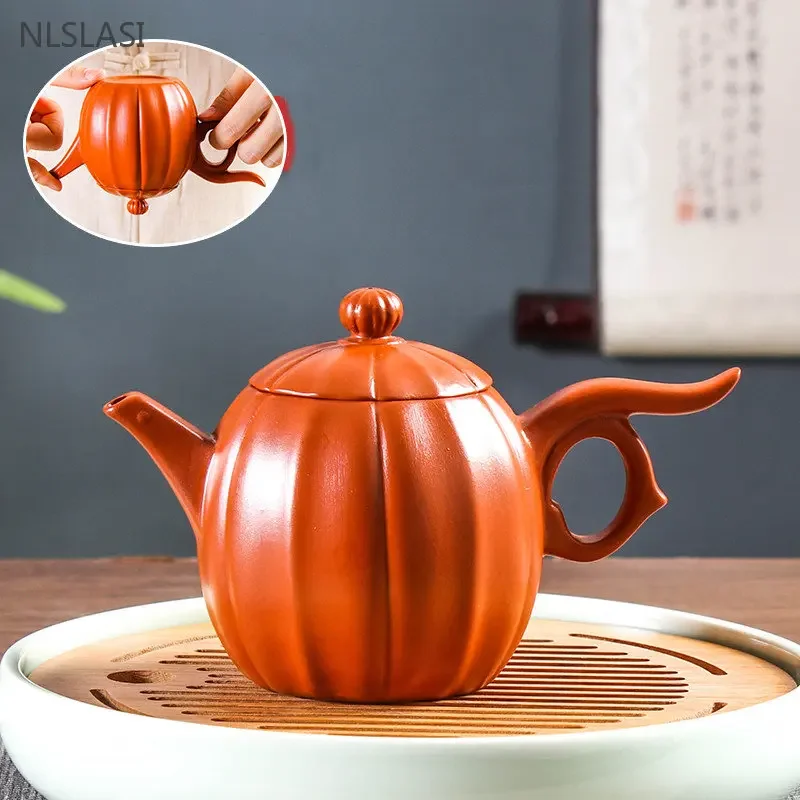 140ml/280ml Chinese Yixing Purple Clay Tea Pot Raw Ore Zhu Mud Beauty Tea Infuser Handmade Filter Teapot Tradition Zisha Tea Set