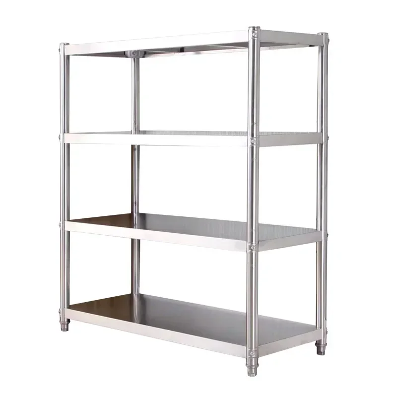 

Stainless Steel Commercial Kitchen Shelf Hotel Back Kitchen Grille Vegetable Shelf Hotel Linen Rack Kitchenware Sterile Rack