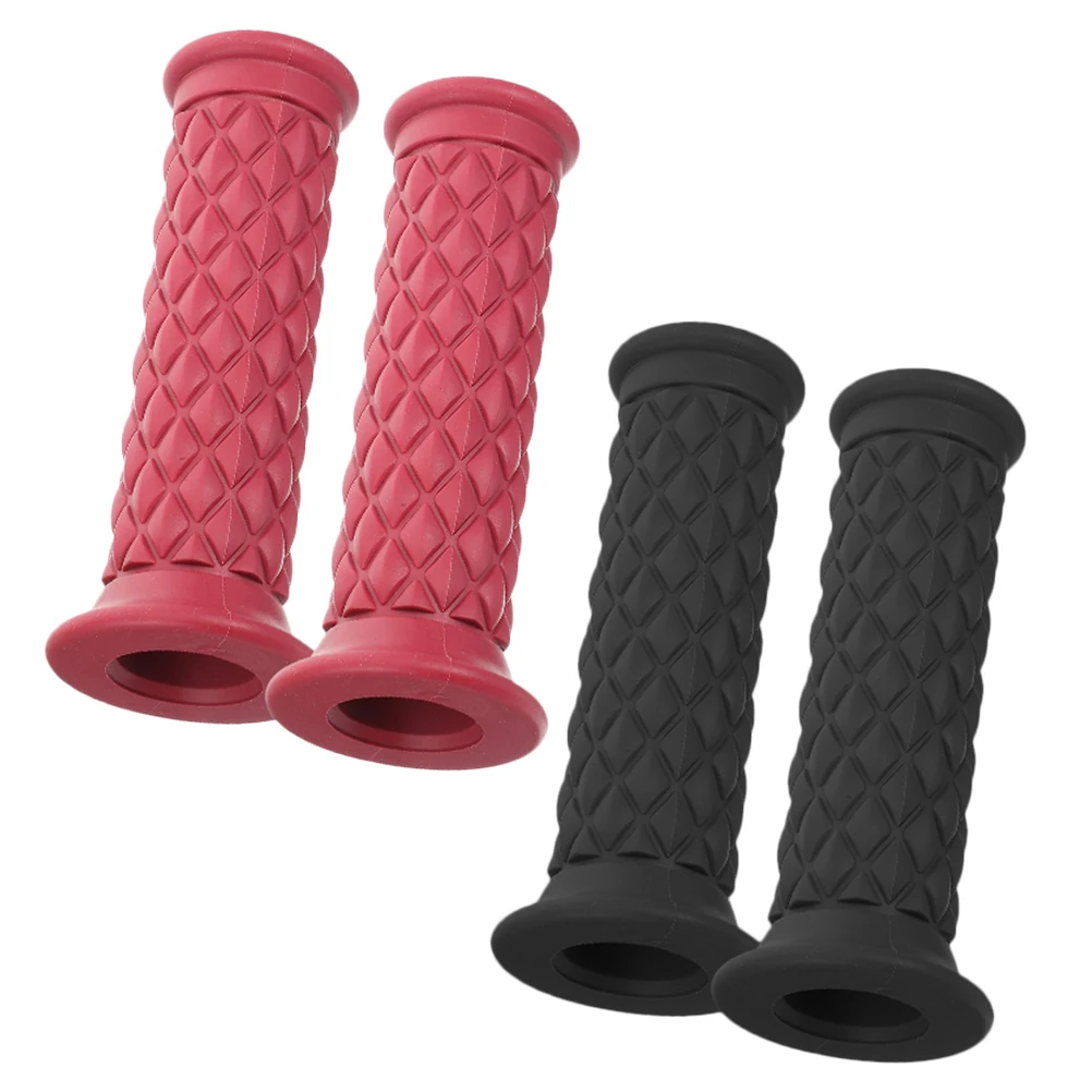 

4pcs Motorcycle Handlebar Grips Replacement Durable Retro Style Universal Fit For All Motorcycles Easy Install Classic Color
