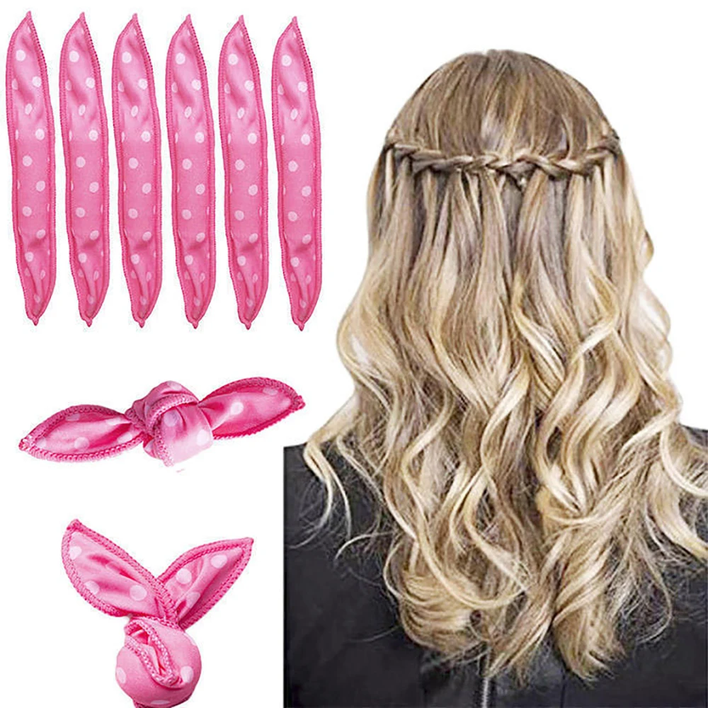 10 Pcs Hair Curlers Set Soft Sleep Pillow Flexible Foam And Sponge Hair Rollers DIY Magic Hair Styling Tools