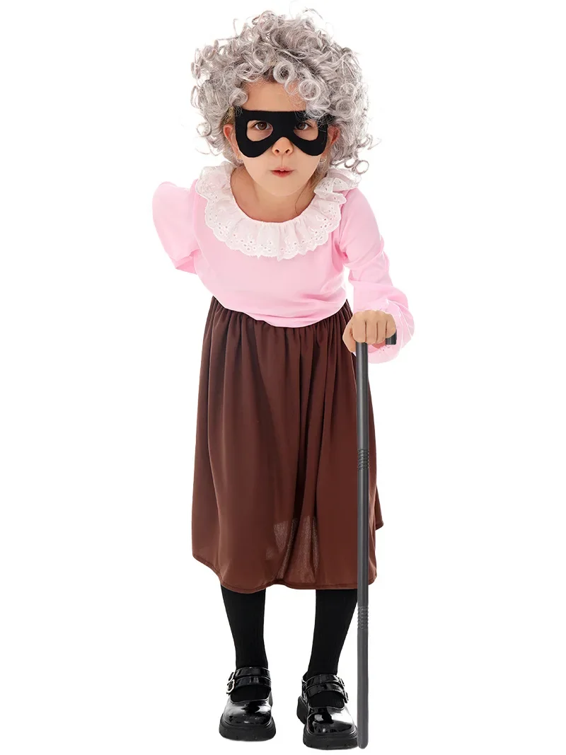 2025 Halloween  Great thief grandma cosplay older dress performance costume Kid Halloween  thief