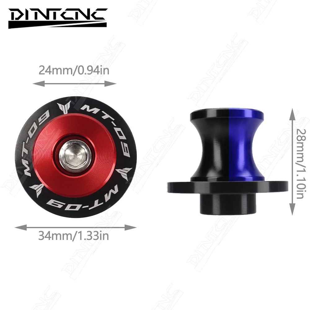 Für Yamaha MT09 FZ09 MT FZ 09 2020 2021 Motorrad Hinterrad Rocker Schwinge Parkplatz Rack Schwinge Spulen Slider Steht schraube – Detail 8