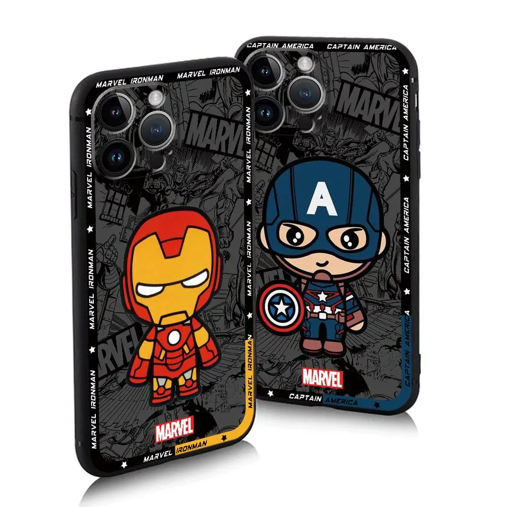 Marvel Spiderman Groot Phone Case for Apple iPhone 15 Pro Max 14 11 Pro Max 13 12 MINI XR XS MAX X 8 7 Plus SE TPU Soft Cartoon