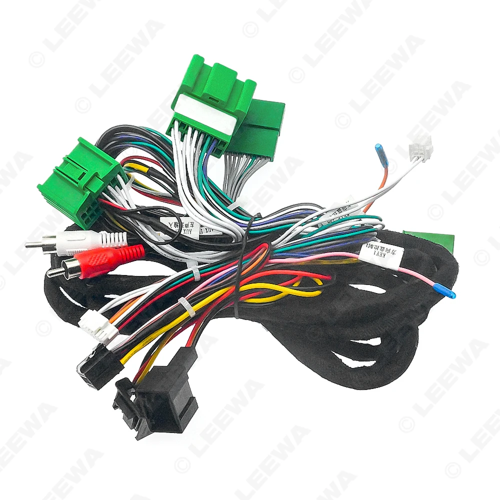 LEEWA Car 16pin Audio Wiring Harness With Canbus Box For Volvo XC90 09-13 Aftermarket Stereo Installation Wire Adapter