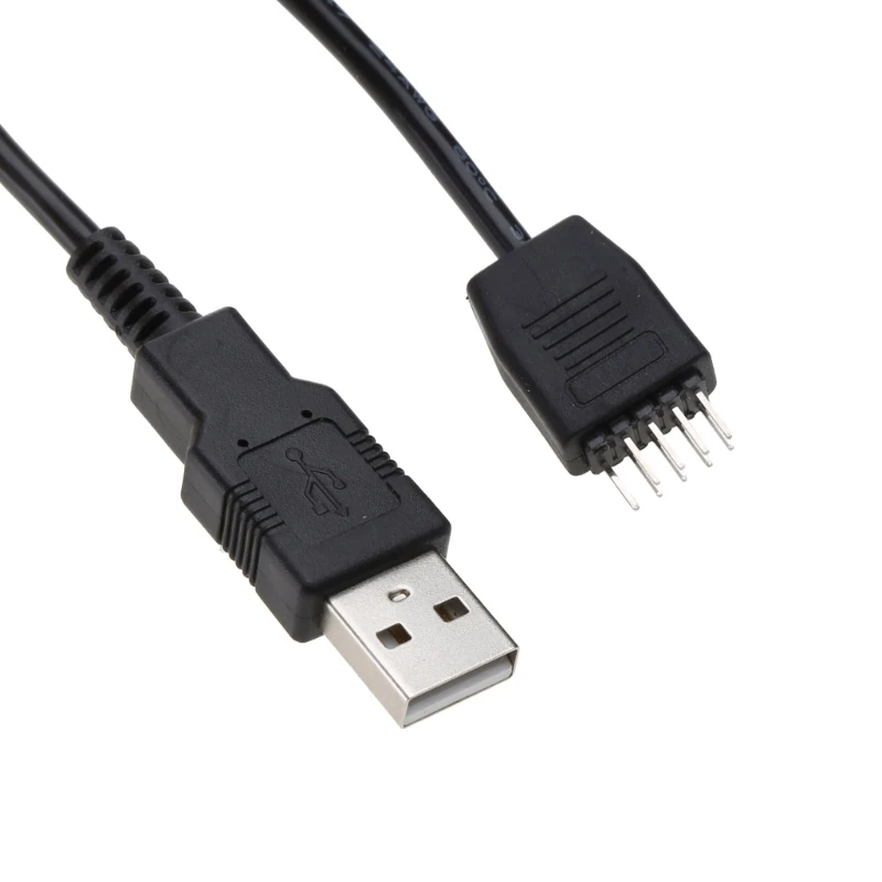 Internal USB Hub 9 pin Header Male 1 to Type A Male Motherboard Extension Cable Dropship