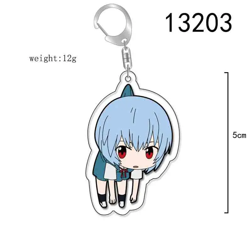 Anime Shinji Asuka Cosplay Acrylic Key Chain Keychain Pendant Prop Accessories