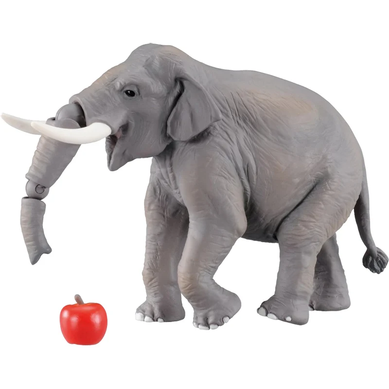 TAKARA TOMY Simulated Asian Elephant Model Anlia Wildlife Ornament Children's Cognitive Toy Collection Display Birthday Gift