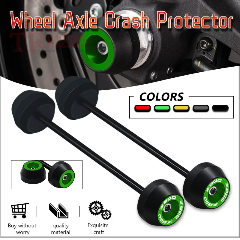 

z800 Front Rear Wheel Fork Axle Crash Slider CNC Falling Protectors For Z800 Z 800 2012 2013 2014 2015 2016 Motorcycle Accessory