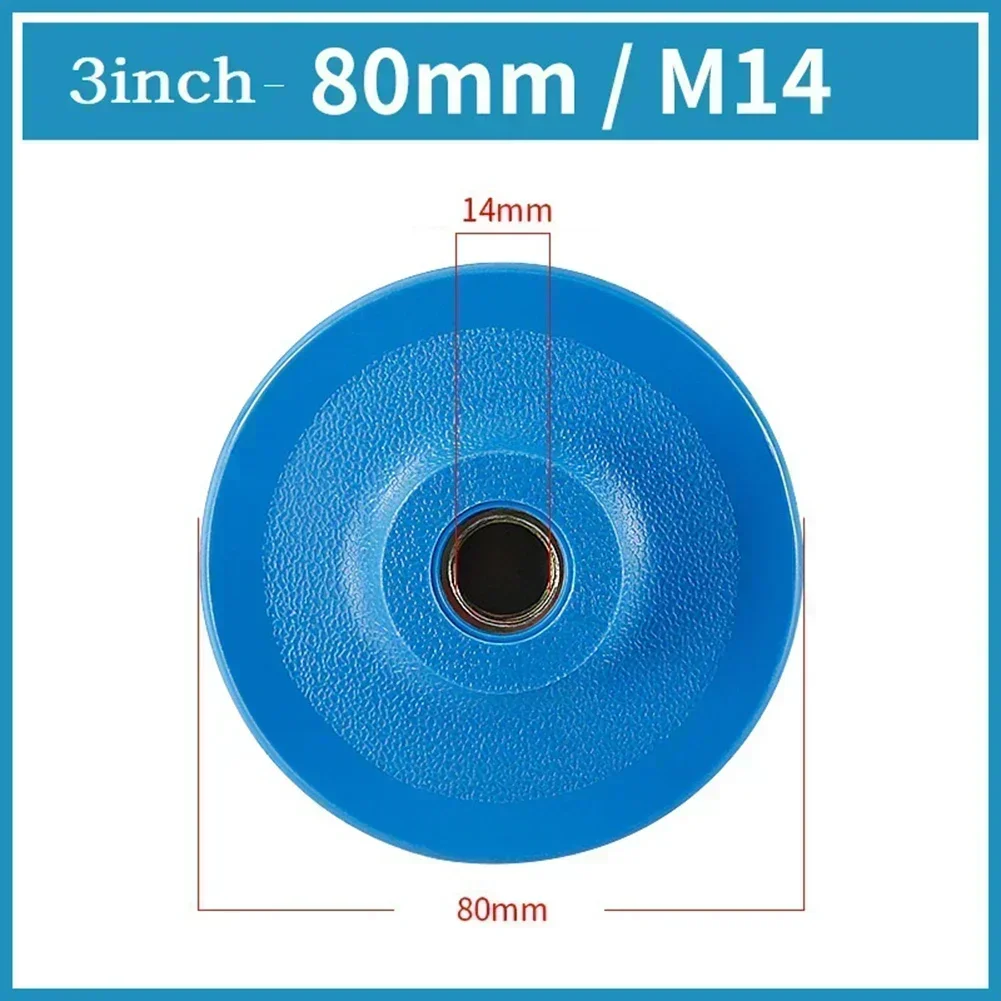 Polishing Pad Sanding Disc Pad Sander 3/4in Accessory Blue+Black M10/M14/M16 Plastic Polishers Car Hook And Loop