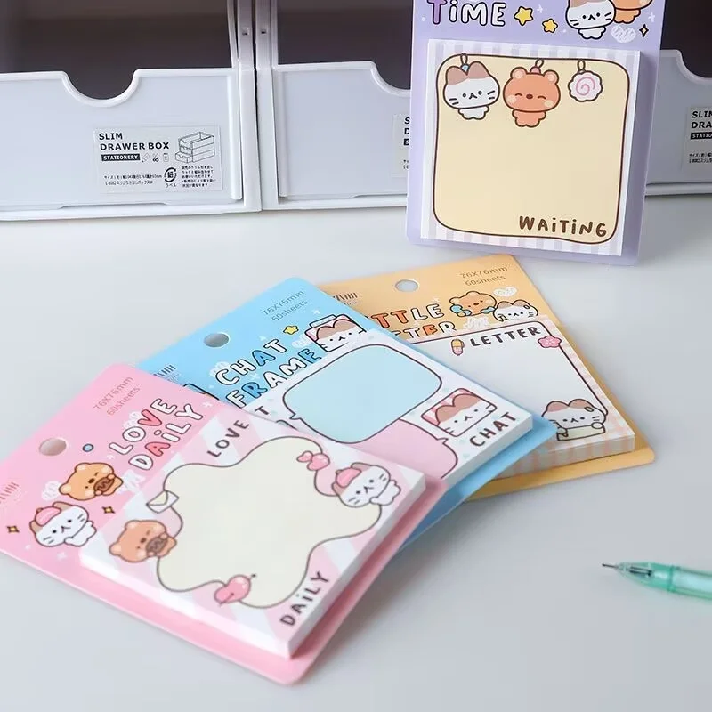 24pcs/lot Kawaii Cat Memo Pad Cute N Times Stationery Label Notepad Bookmark Post School Supplies