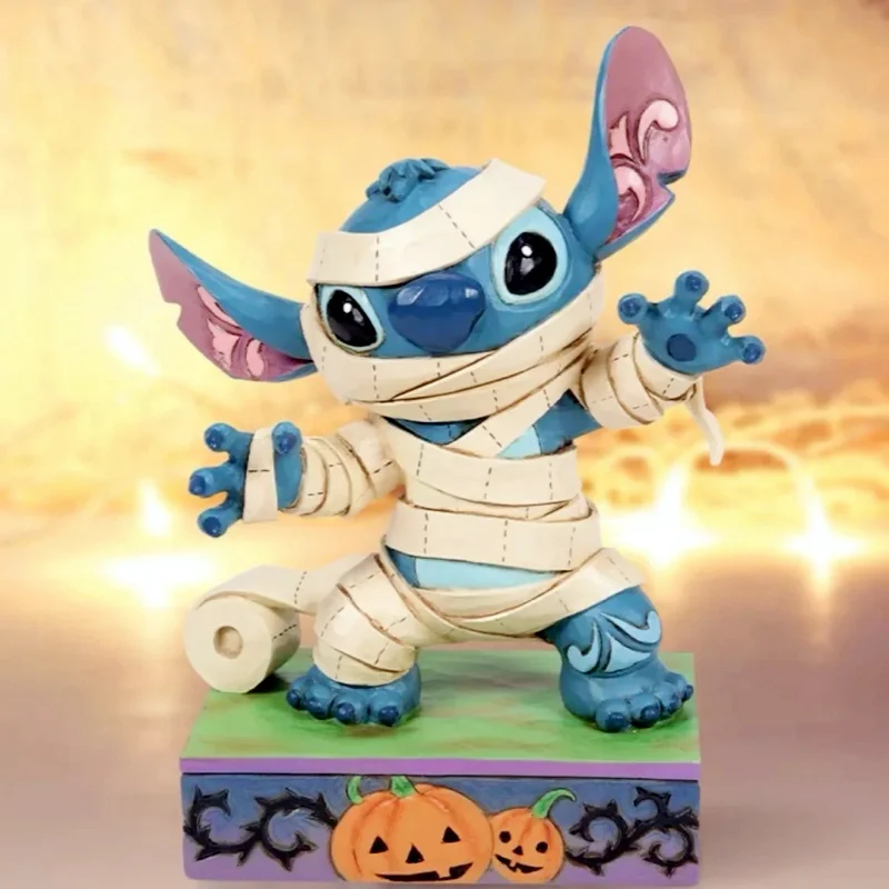 

Disney Halloween Atmosphere Ornaments Stitch Mummies Figurines Interstellar Treasures Trendy Toys Desktop Toys Birthday Gift