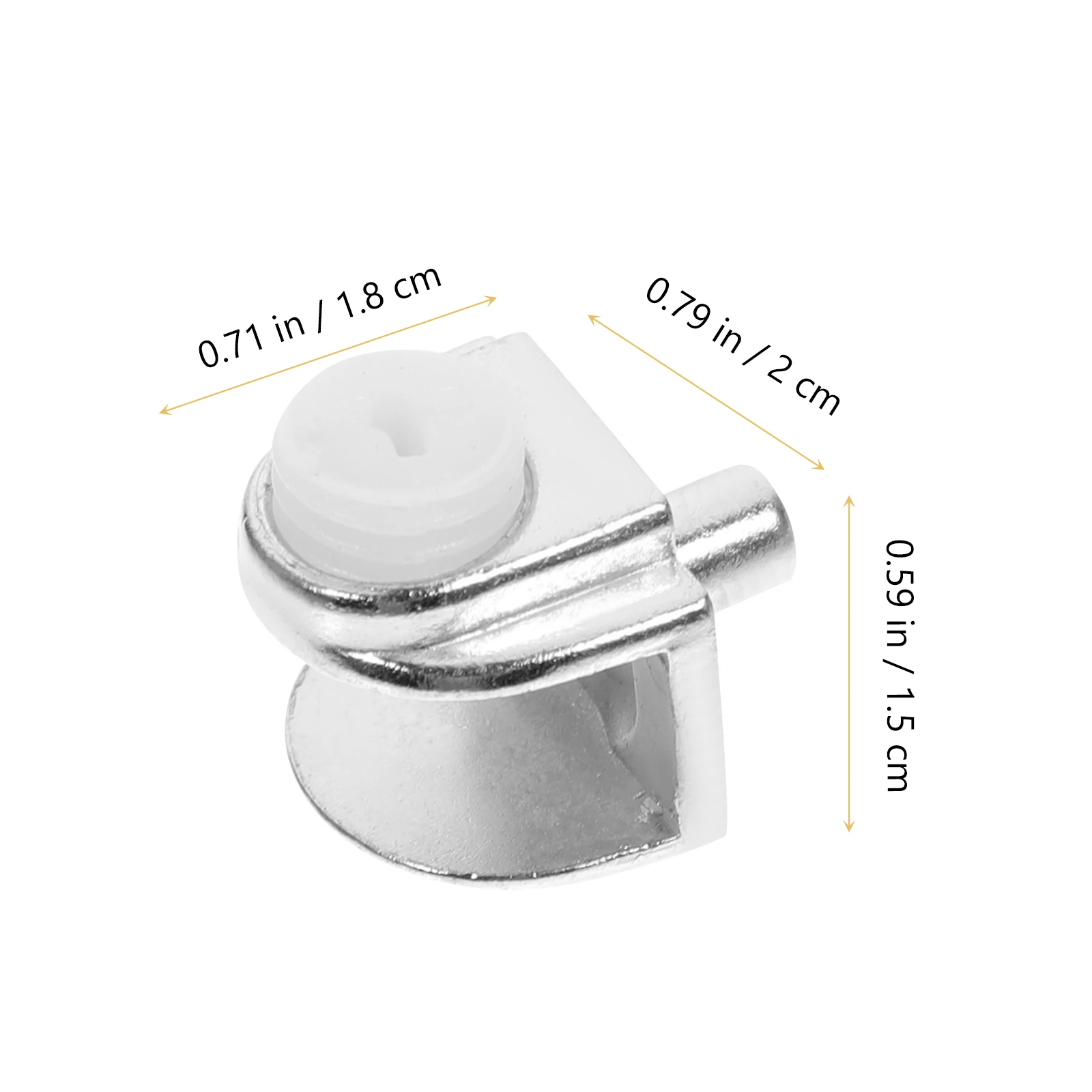 

20 Pcs Glass Shelf Brackets Mirror Clips Metal Clamp Support Frameless Door Heavy Duty Shelf Holder Floating Bracket Retainer