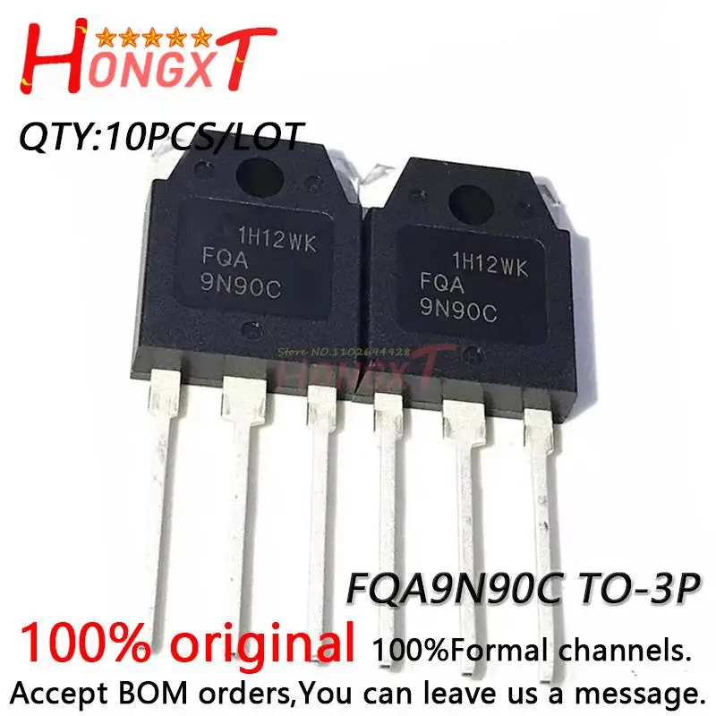 10PCS 100% NEW Original FQA9N90C 9N90C TO-3P N -channel FET MOS pipe welder common 9A 900V.