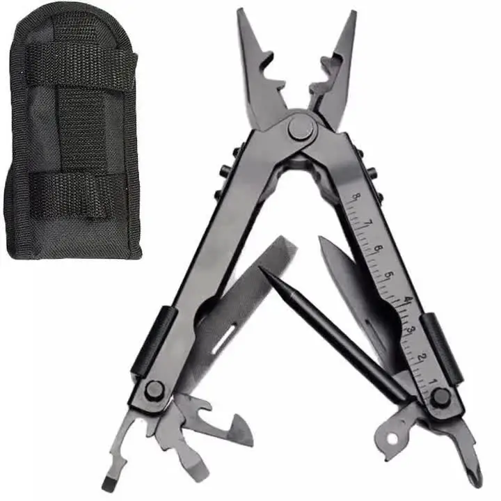 Hot Sell 8 IN 1 Multi Tools Wire Stripper Folding Plier Portable Stainless Steel Outdoor Camping Multitool Folding Pocket Pliers