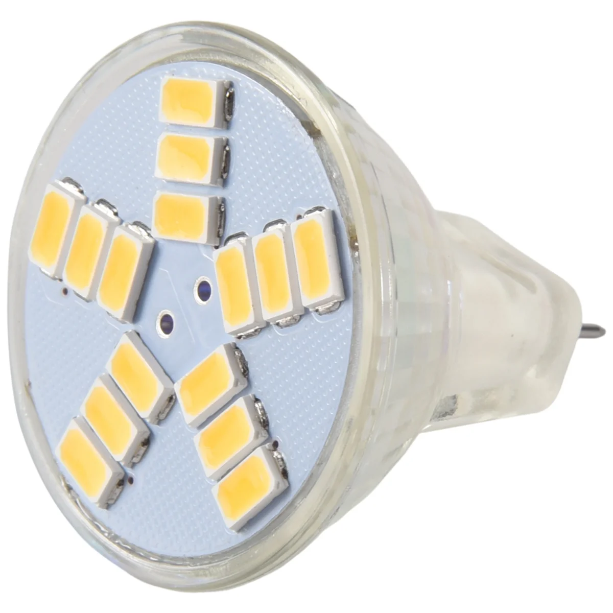 3W MR11 GU4 250LM LED لمبة مصباح 15 5630SMD ضوء أبيض دافئ