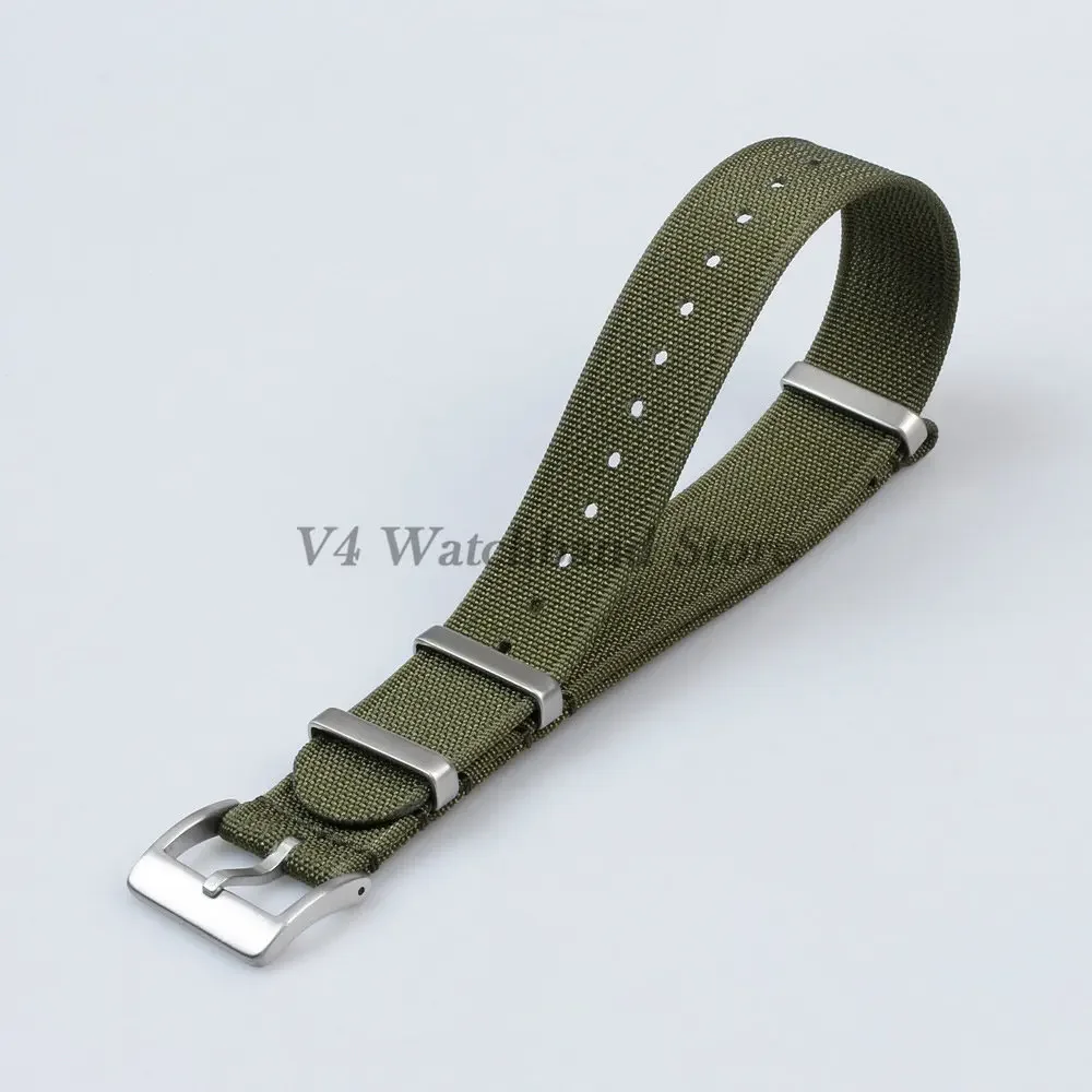 Braided Ribbed Watch Band Men Women Watch Accessories Military Universal Strap Nylon Bracelet 18mm 20mm 22mm