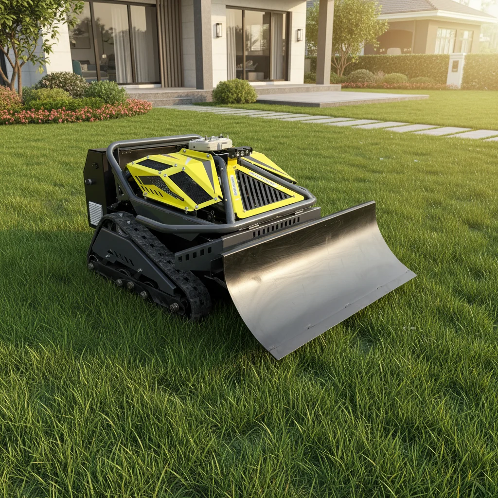 

Cordless Remote Control Grass Mower 200cc 60L Heavy-Duty Adjustable Cutting Height Long Lasting Power Supply