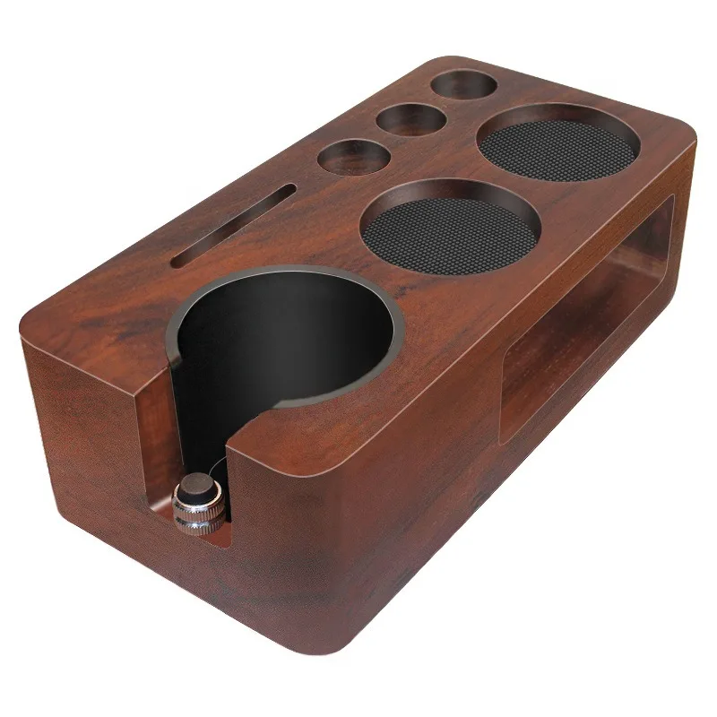 

Coffee press base, multi-functional walnut press base, coffee stuffer, coffee utensils storage base