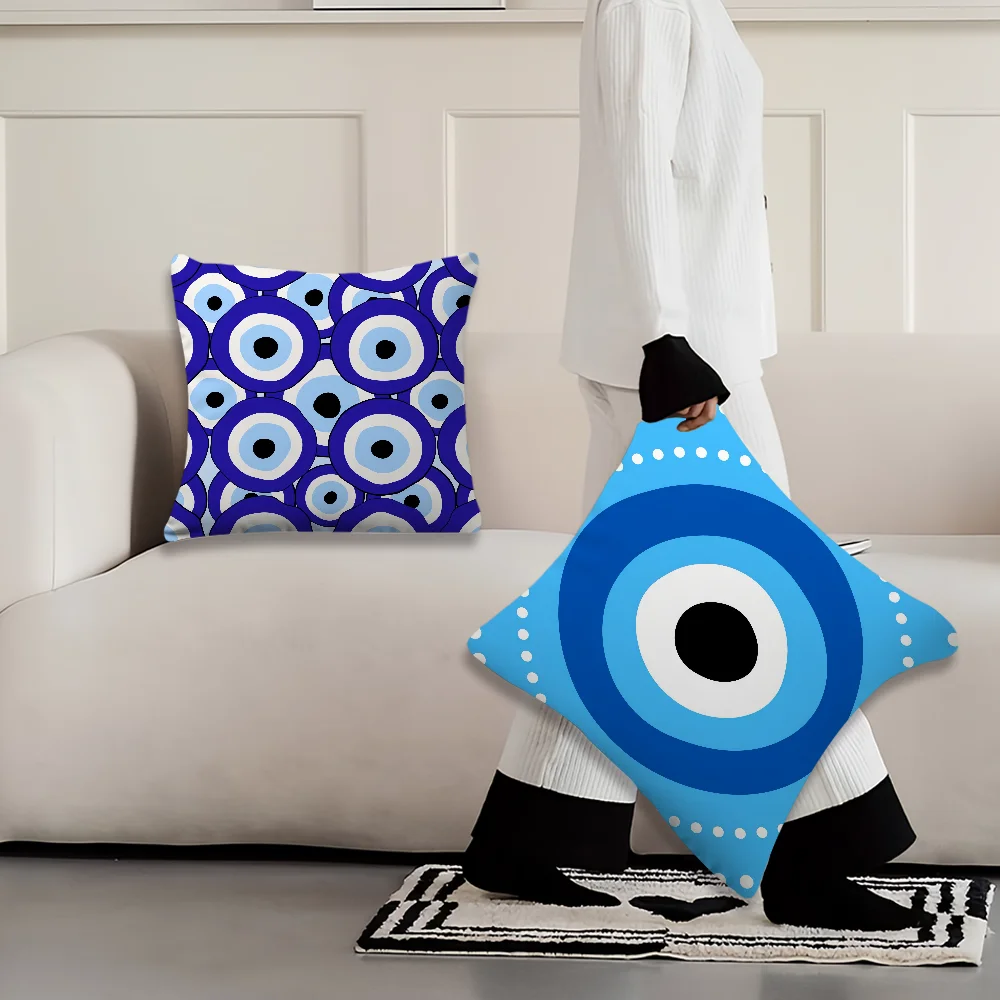 غطاء وسادة ناعم مريح من Nazar للأريكة وغرفة المعيشة الفنية وديكور المنزل وأغطية العين الواقية
