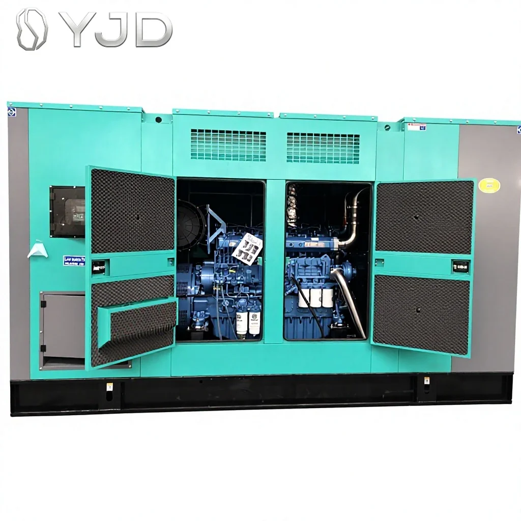 6M33D633E200 633KW 790KVA Super Silent Canopy Type Diesel Generator Brushless Alternator Remote Start Control 50Hz