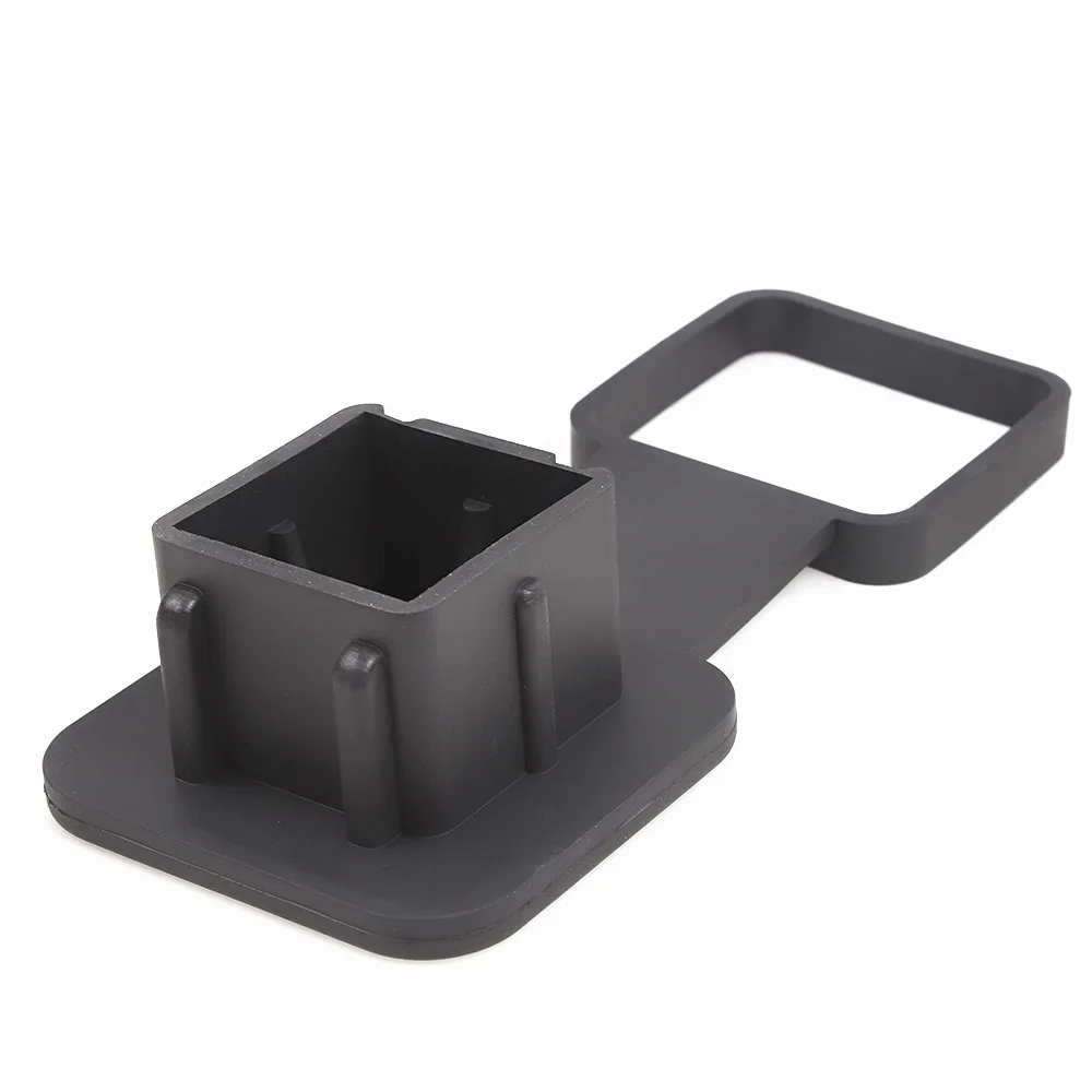 2 Inch Trailer Hitch Receiver Cover Plug Rubber Tow Plug Tube Cap Protector for Mercedes Toyota Jeep Ford Chevrolet RAM Dodge