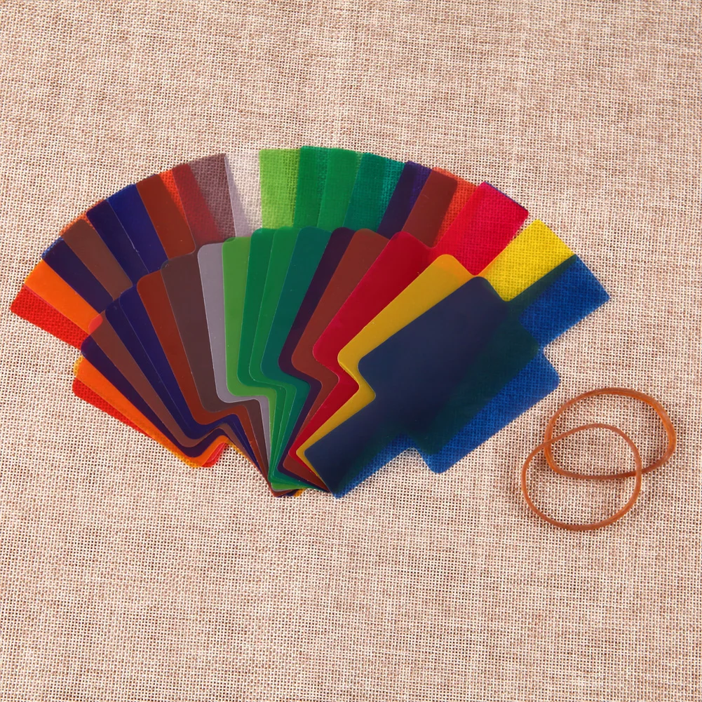 20pcs Flash Speedlite Color Gels Filters for Canon DSLR Camera