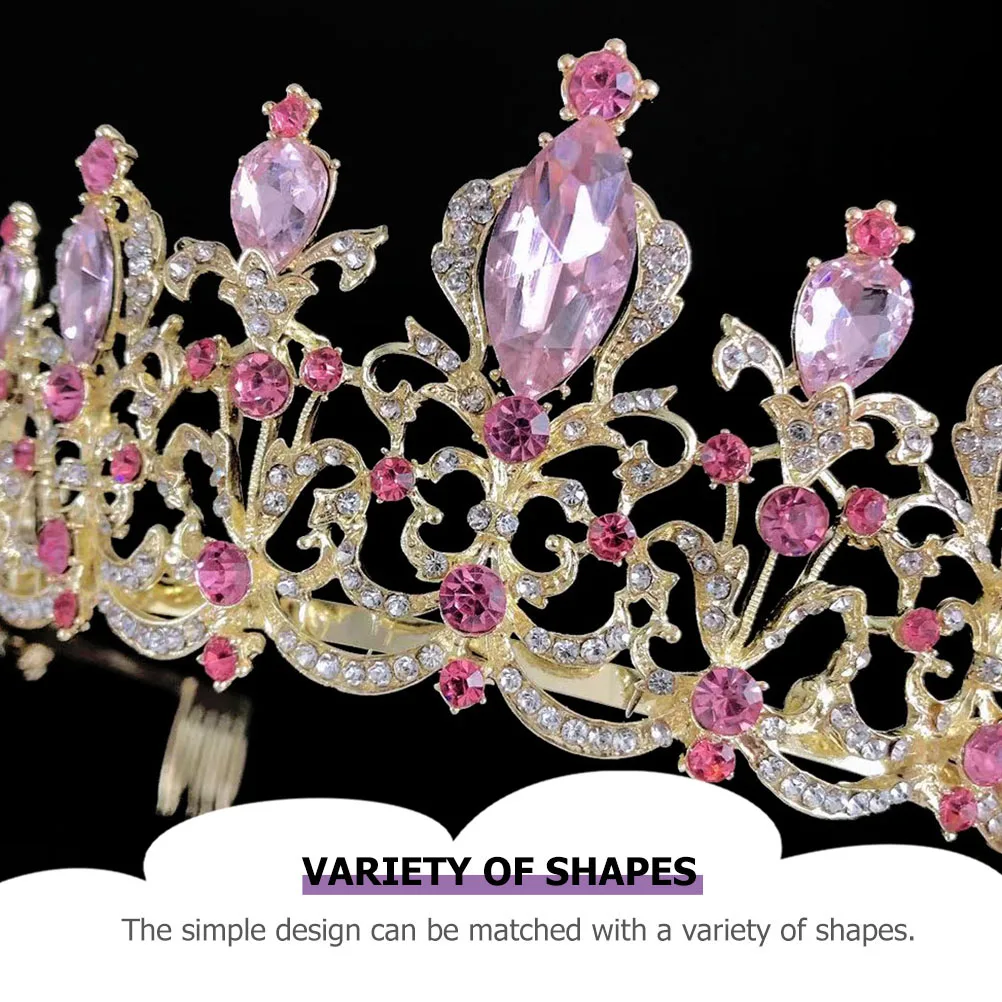 

Women Headdress Bridal Tiara Wedding Hair Accessories Headpieces Bride for Princess Crown