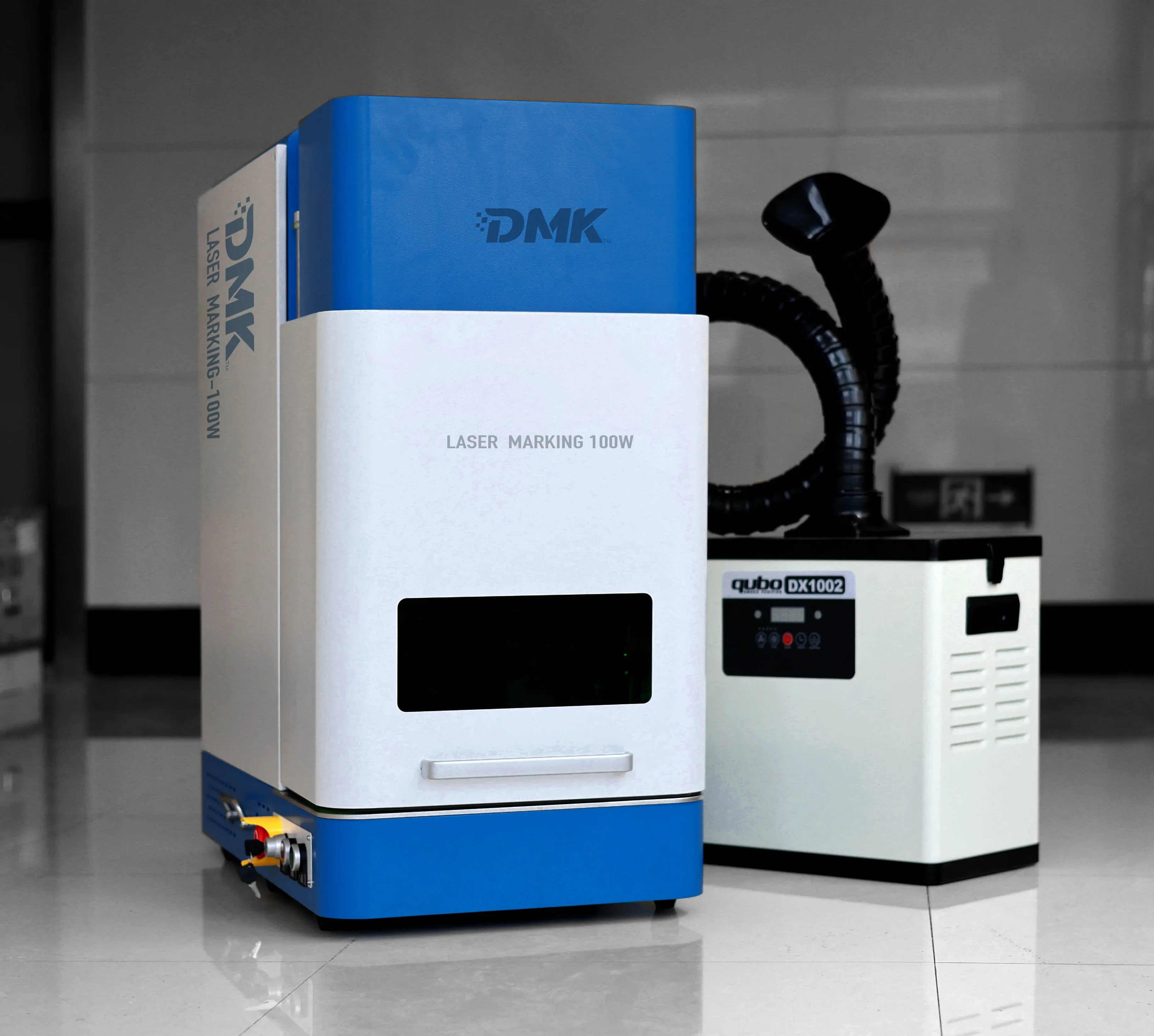 DMK High Security Fiber Laser Marking Engraving Machine Electric Lift Fully Closed Type