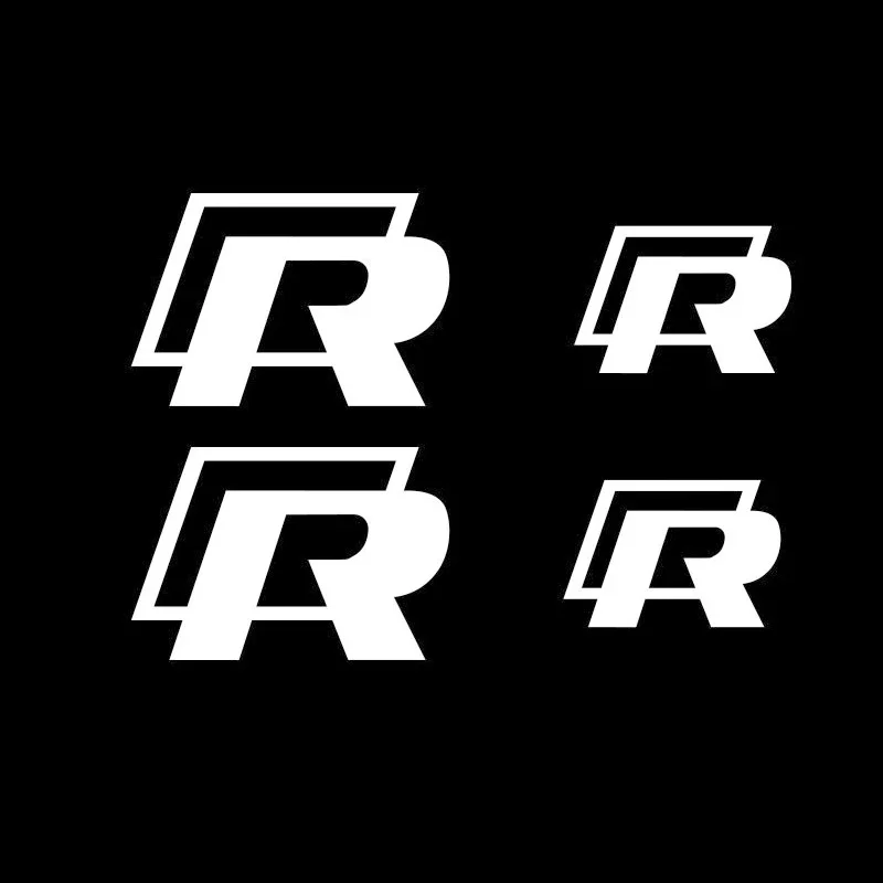 2026 Hot 4pcs Car Caliper Sticker Tire Brake Cover Waterproof Film Body Decals for Rline R Line Golf 3 5 7 Polo Passat GTI view 3