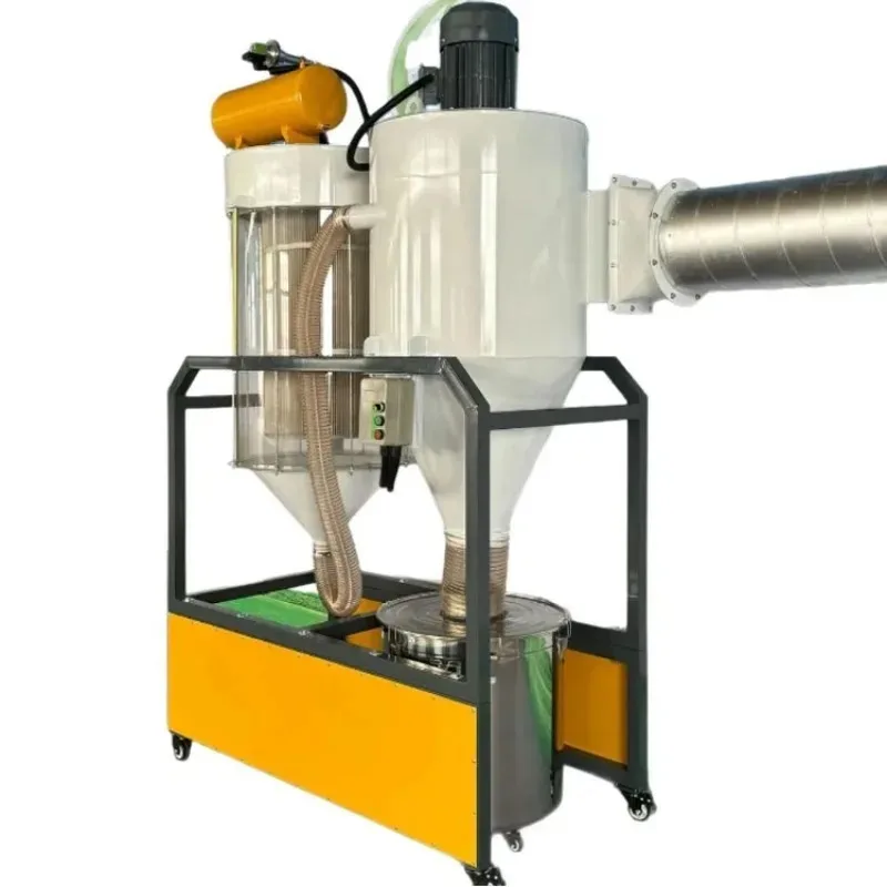 New Three Phase Carbon Steel 5 Two-Stage Hepa Filtration Cyclone Dust Collector for Furniture and Wood Factories