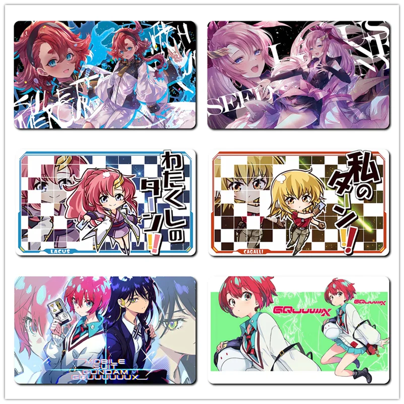 600*350*2 мм BANDAI аниме Gundam игровая карта GCG DIY Playmat главный герой серии Yuzuriha Lacus Clyne Mercury Miorine коллекция игрушек