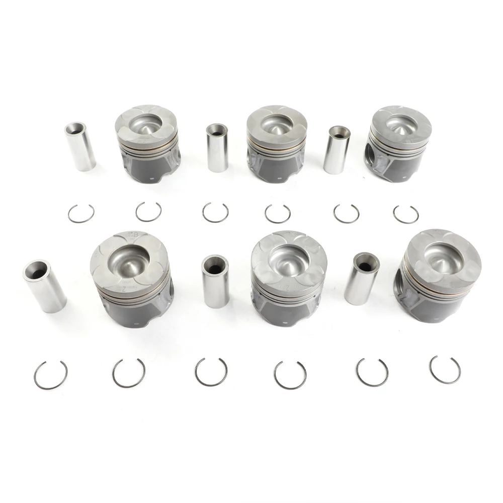 Engine Parts Pistons With Rings Set Fit 3.0 L EXF For Jeep Wrangler Grand Cherokee Gladiator RAM 1500 3.0L V6 DIESEL