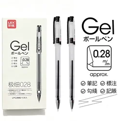 4 Pcs/set 0.28mm Ultra Fine Gel Pen Creative Large Capacity Black Ink Signature Pen Student Writing Supplies Stationery Gifts
