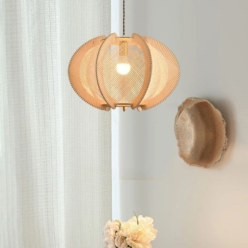 

Vintage Woven Creative Art Pendant Light Used in Restaurants Bedrooms Bars Bars Living Room Chandelier Indoor Lighting Fixture