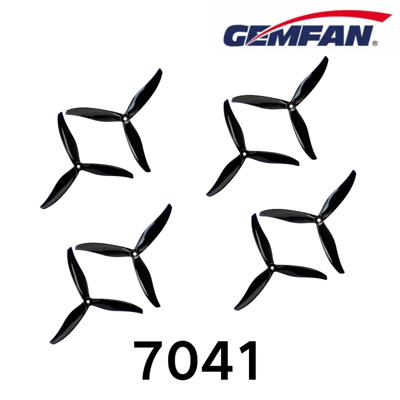 7041 7 inch Propeller Gemfan 3-Blade PC Props voor RC Drone Racing Multirotor Crossover Model FPV DIY Onderdelen CW CCW 4 Paar/8 Stuks